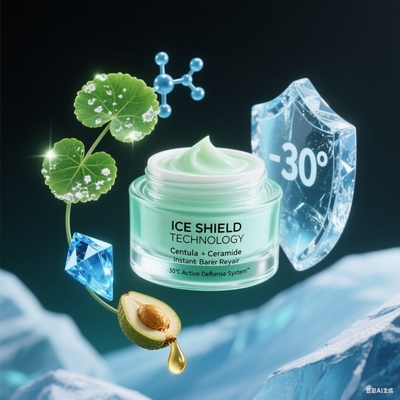 Bouclier de glace polaire ! -30°C Crème de premiers secours anti-gerçures à la Centella Asiatica