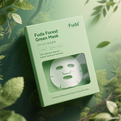 Forest Healing Soothing Green Mask: 72-Hour Plant Extracts to Reduce Redness, a Savior for Sensitive Skin