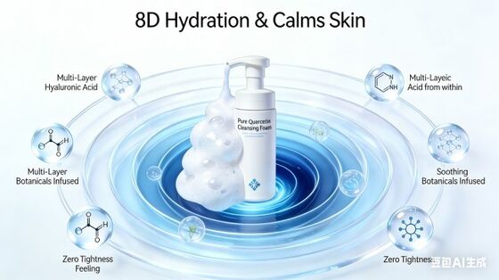 Goede prijs Quercetine Bubble Cleanser: Oliebeheersing & Hyaluronzuurvochtverzorging online